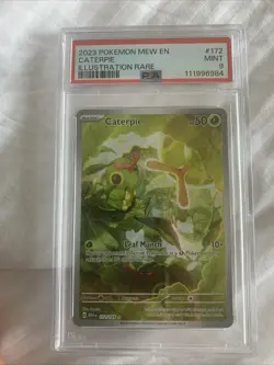 Pokemon Scarlet & Violet Caterpie 172/165 Illustration Rare Pokemon 151 Psamint9 - Image 1