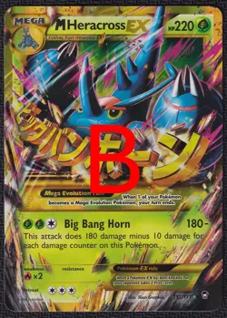 Pokemon Heracross EX 112/111 Holo XY Furious Fists - Image 3