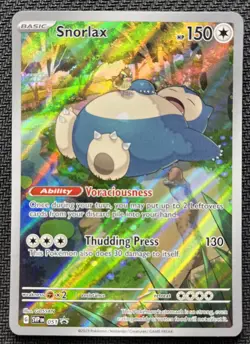 Snorlax 051 Sv: Scarlet & Violet Promo Cards Pokemon SVP EN Black Star Holo FA - Image 1