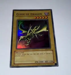 Yugioh Curse of Dragon LOB-E053 Super Rare Unl (LP) - Image 1
