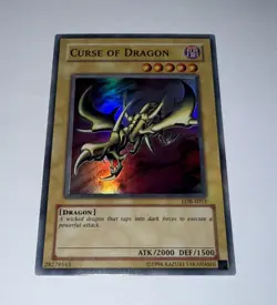 Yugioh Curse of Dragon LOB-E053 Super Rare Unl (NM+) - Image 1