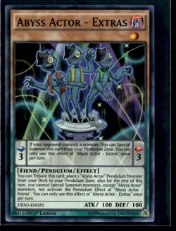 Abyss Actor - Extras Destiny Soldiers DESO-EN020 MP YuGiOh TCG | Buy 10 Get 10 F - Image 1