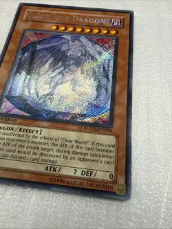 Yugioh Clear Vice Dragon SOVR-EN098 Secret Rare 1st Edition LP - Image 3