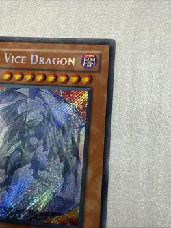 Yugioh Clear Vice Dragon SOVR-EN098 Secret Rare 1st Edition LP - Image 4