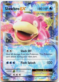 Slowbro EX 26/108 Holo EX Rare Evolutions Pokemon Near Mint - Image 1