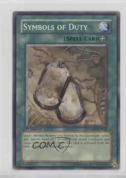 Symbols of Duty 1st Ed. YuGiOh Warriors' Strike Structure Deck #SDWS-EN029 2009 - Image 1