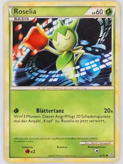 Roselia 61/95 Pokemon - German HGSS Unleashed MP - Image 1