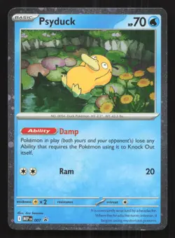 Psyduck 007 Cosmo Holo ME: Mega Evolution Promo Pokemon Near Mint - Image 1