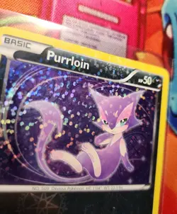 Pokemon TCG Purrloin RC13/RC25 Legendary Treasures: Radiant Collection Holo - MP - Image 3