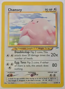 Pokemon TCG Chansey 31/105 Neo Destiny Regular 2000 MP - Image 2