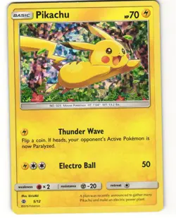 Pikachu Holo Pokemon TCG McDonald's Promos 2017 005/012 MP - Image 1