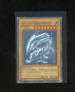 1ST EDITION SDK-001 Blue-Eyes White Dragon 2002 Yugioh Starter Deck Kaiba - Image 1