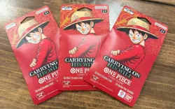 One Piece TCG: Carrying On His Will Sleeved Booster Pack Lot Of 3 English - Image 3