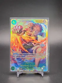 Monkey D. Luffy OP13-118 SEC Secret Rare Carrying On His Will One Piece TCG NM - Image 1
