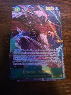 English One Piece Dracule Mihawk SEC Alt Art OP14-119 The Azure Sea's Seven - Image 2