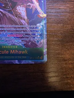 English One Piece Dracule Mihawk SEC Alt Art OP14-119 The Azure Sea's Seven - Image 5
