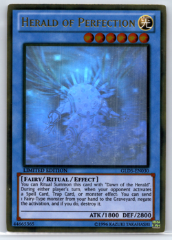 Yugioh Herald of Perfection GHOST RARE GLD5-EN030 Limited Edition NM TCG CCG - Image 1