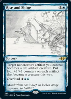 MTG *Rise And Shine Sketch Showcase X4* (NM) Modern Horizons 2 Magic Free Ship - Image 1