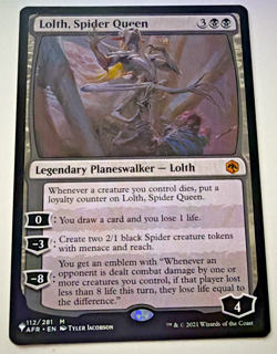 MTG Lolth, Spider Queen The List AFR-112 Mythic Rare NM English - Image 1