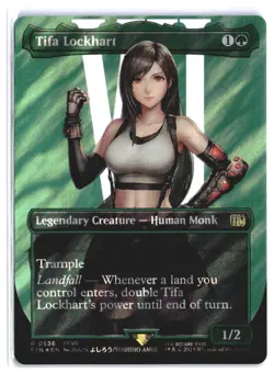 TIFA LOCKHART (BORDERLESS) (SURGE FOIL) 0536 Rare FINAL FANTASY Foil NM - Image 2