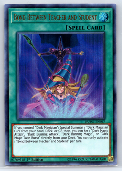 Yugioh Bond Between Teacher and Student 1st Edition Card Ultra Rare NM TCG CCG - Image 1