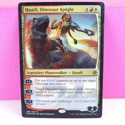 MTG Huatli, Dinosaur Knight 285/279 Foil Ixalan XLN MP - Image 1