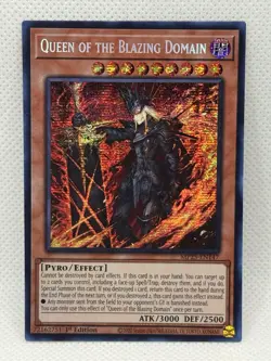 Yugioh! Queen of the Blazing Domain - MP25-EN147 - Prismatic Secret Rare - NM - Image 1