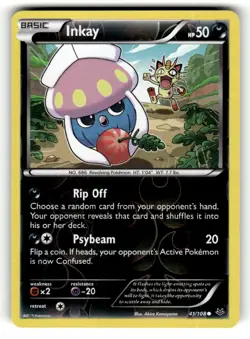 Inkay 41/108 Common Roaring Skies Reverse Holo Pokemon Near Mint - Image 1
