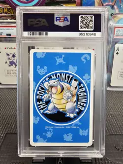 1998 Pokemon Blue Poker/Playing Card Venusaur 4 Of Diamonds PSA 10 - Image 2