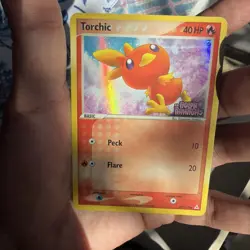 Pokemon TCG Torchic 83/110 Reverse Holo Stamped EX Holon Phantoms 2006 - Image 1