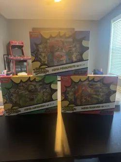 Pokemon TCG Mega Evolution—Ascended Heroes ex Box Lot 3 w/4 Booster Packs - Image 1