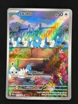 Swablu 213/182 Illustration Rare Paradox Rift Pokemon NM - Image 1