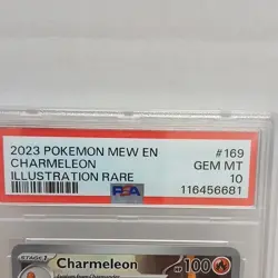 2023 POKEMON MEW EN-151 ILLUSTRATION RARE #169 CHARMELEON PSA 10 - Image 2