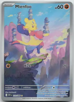 Mienfoo 133/086 Illustration Rare White Flare Pokemon NM/M - Image 1