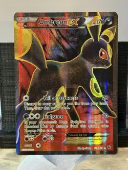 Umbreon EX 119/124 Full Art XY Fates Collide Ultra Rare Pokemon Card LP - Image 1