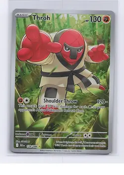 Throh 128/086 Holo Illustration Rare Black Bolt Pokemon Near Mint - Image 1