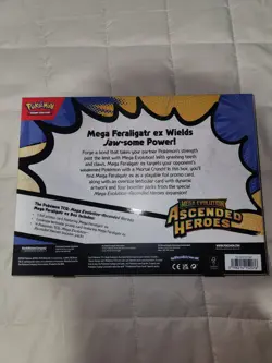 Pokemon Mega Evolution Ascended Heroes Mega Feraligatr Ex Box Factory Sealed - Image 2