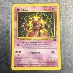 Pokemon TCG Mewtwo Holo Rare 14/102 Base Set WOTC 1999 English 70 HP - Image 1