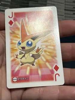 Victini Pokemon Playing Poker Pokeball Nintendo Japanese Very Rare J Diamond - Image 2