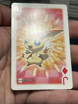 Victini Pokemon Playing Poker Pokeball Nintendo Japanese Very Rare J Diamond - Image 3