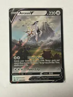 Pokemon TCG: Sword and Shield Promo SWSH204: Arceus V Black Star Promo (NM) - Image 1