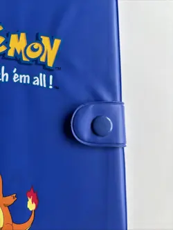 Pokemon Charmander Blue Vintage Rare 4 Pocket Binder 1999 Snap Binder CC - Image 2