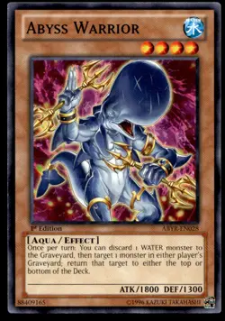 Abyss Warrior Abyss Rising ABYR-EN028 MP YuGiOh TCG | Buy 10 Get 10 Free - Image 1