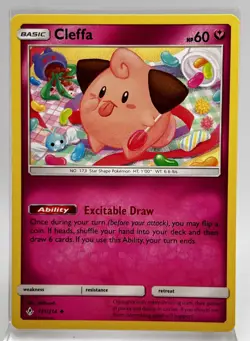 Cleffa 131/214 Pokemon Card Unbroken Bonds 2019 Regular VLP - Image 1