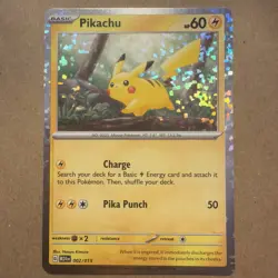 Pokemon TCG Pikachu 002/015 Promo McDonald's Promos 2024 Holo Bleed 0142 - Image 1