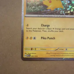 Pokemon TCG Pikachu 002/015 Promo McDonald's Promos 2024 Holo Bleed 0142 - Image 5