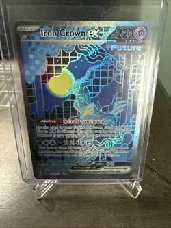 Pokemon TCG Iron Crown EX Prismatic Evolutions Card 158/131 Sir - Image 1