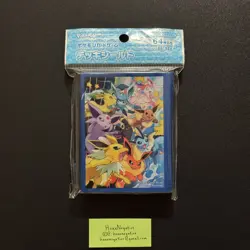 Pokemon Center Japan Eevee Dash! Eeveelution Card Sleeves 64 COUNT ~ US SELLER - Image 1