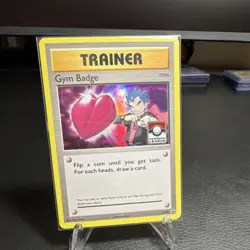 Pokemon Gym Badge Koga XY207 XY Holo Promo Trainer-Item Card - Image 1