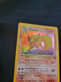Holo Foil Flareon # 3/64 Jungle Set TCG Game Pokemon Trading Cards MP - Image 3